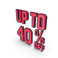 Up To Off Percentage 40 PNG & PSD Images