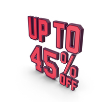 Up To Off Percentage 45 PNG & PSD Images
