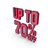 Up To Off Percentage 70 PNG & PSD Images