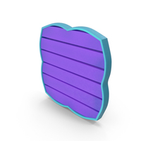 Purple Square Plaque With Blue Frame PNG & PSD Images