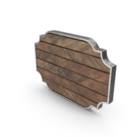 Rectangular Wood Plaque With Frame PNG & PSD Images