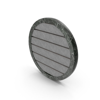 Leather Black Circle With Frame PNG & PSD Images