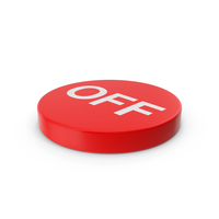 Red Turn Off Round Button PNG & PSD Images