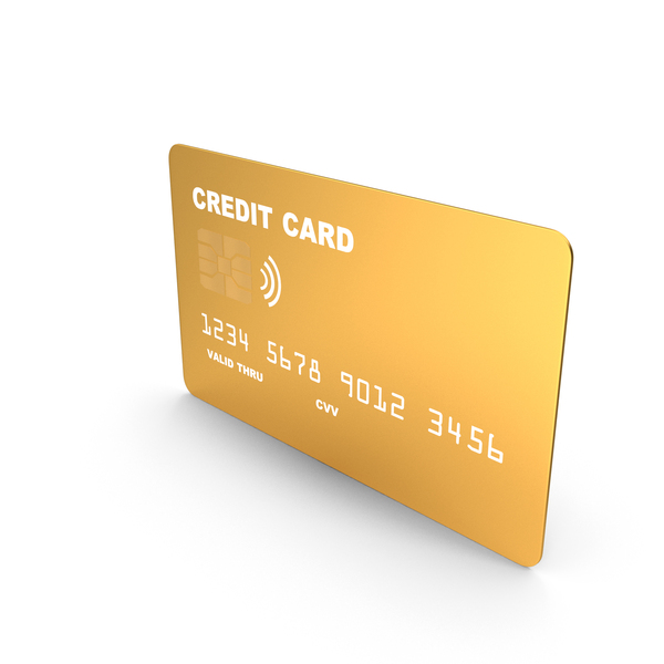 Gold Credit Card PNG & PSD Images
