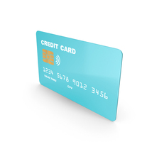 Light Blue Credit Card PNG & PSD Images