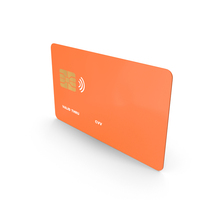 Blank Orange Credit Card PNG & PSD Images