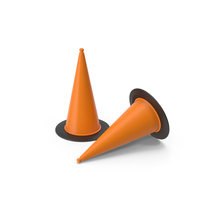 Orange Traffic Cones PNG & PSD Images