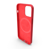 iPhone 12迷你皮革盒，带Magsafe红色PNG和PSD图像