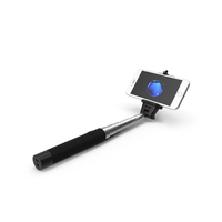 Selfie Stick Monopod with Iphone 7 PNG & PSD Images