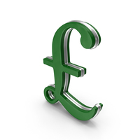 Green Pound Symbol PNG & PSD Images