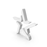 White Star Symbol PNG & PSD Images