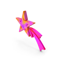 Pink Star With Sparks PNG & PSD Images
