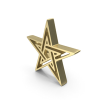 Gold Modern Star Symbol PNG & PSD Images