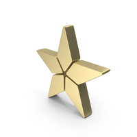 Gold Modern Star Symbol PNG & PSD Images