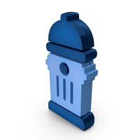 Blue Fire Hydrant Symbol PNG & PSD Images