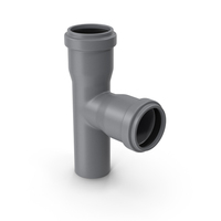 Grey PVC Tee Pipe PNG & PSD Images