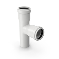 White PVC Tee Plastic Pipe PNG & PSD Images