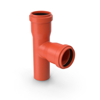 Red Plastic Tee Pipe PNG & PSD Images