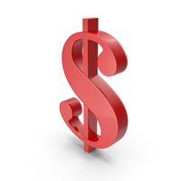 Dollar Sign Red PNG & PSD Images