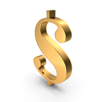 Dollar Sign Gold PNG & PSD Images