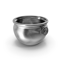 Empty Silver Pot PNG & PSD Images