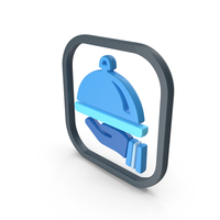 Cooking icon symbol Blue PNG & PSD Images