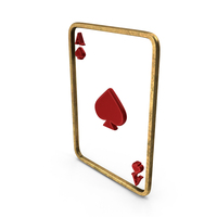 Playing Cards Spades Pikes Bronze Old Red PNG & PSD Images