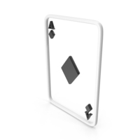 Black & White Diamond Tile Playing Card PNG & PSD Images