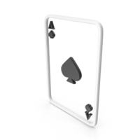 Playing Cards Spades Pikes Black White PNG & PSD Images