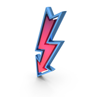 Blue Pink Electric Symbol PNG & PSD Images