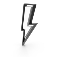Black & White Bolt Symbol PNG & PSD Images