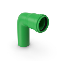 Green 90 Degree PVC Pipe PNG & PSD Images