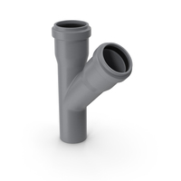 Grey PVC Wye Pipe PNG & PSD Images