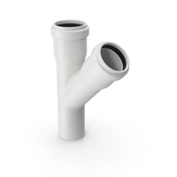 White Plastic Wye Pipe PNG & PSD Images