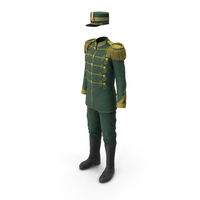 Green Vintage Military Uniform PNG & PSD Images