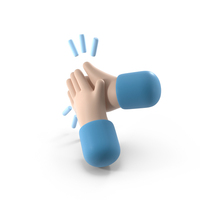 Cartoon Clapping Hand Gesture PNG & PSD Images