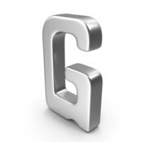 Letter G Silver or Steel PNG & PSD Images