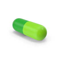 Pill Capsule Green PNG & PSD Images