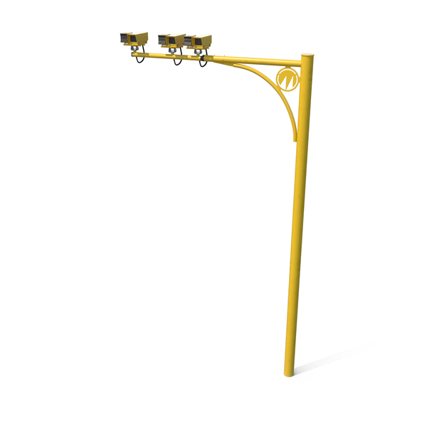 SPECS Average Speed Camera System On Pole PNG & PSD Images