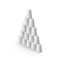 Stack Of White Plastic Cups PNG & PSD Images
