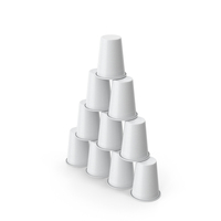Stack Of White Plastic Cups PNG & PSD Images