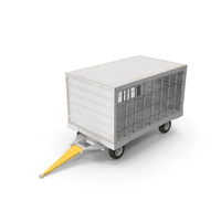 Airport Closed Baggage Trailer PNG & PSD Images