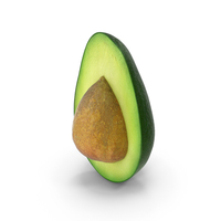 Avocado Half with Seed PNG & PSD Images