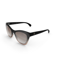 Chanel Butterfly Pearl Polarized Sunglasses Brown PNG & PSD Images