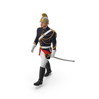 French Cuirassier Officers Walking Pose PNG & PSD Images