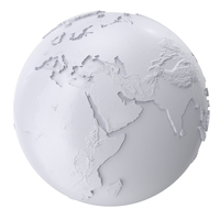White Earth Globe PNG & PSD Images