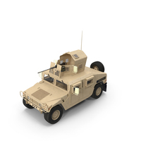 Humvee M1151 Enhanced Armament Carrier Desert PNG & PSD Images