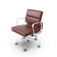 Management Chair Brown Leather PNG & PSD Images