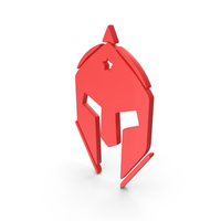 Red Spartan Helmet Symbol PNG & PSD Images