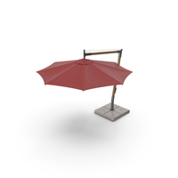 Offset Wooden Patio Umbrella PNG & PSD Images